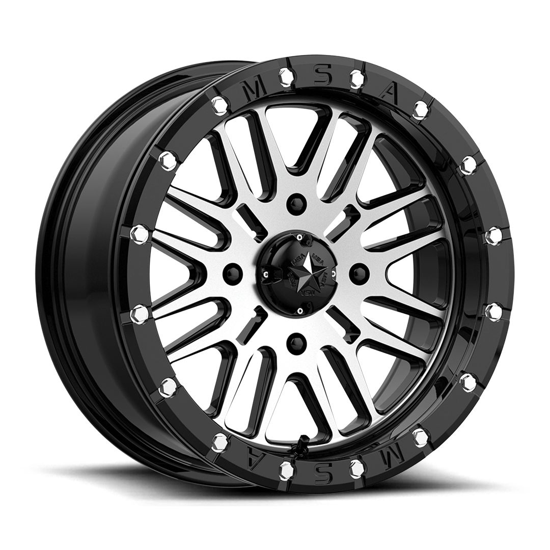 MSA Brute Beadlock Wheel (Gloss Black Machined)