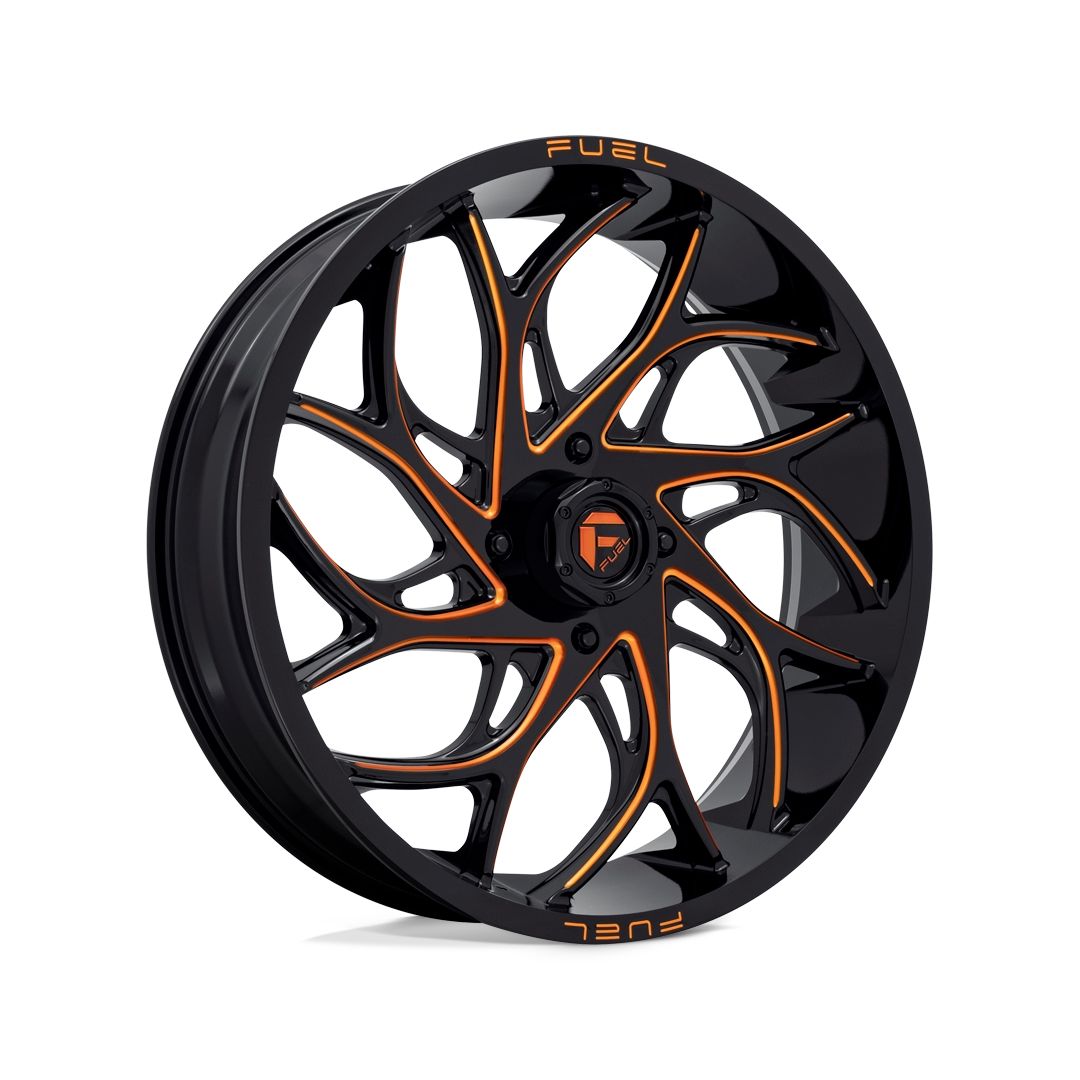 Fuel Runner Wheel (Gloss Black Milled Orange)