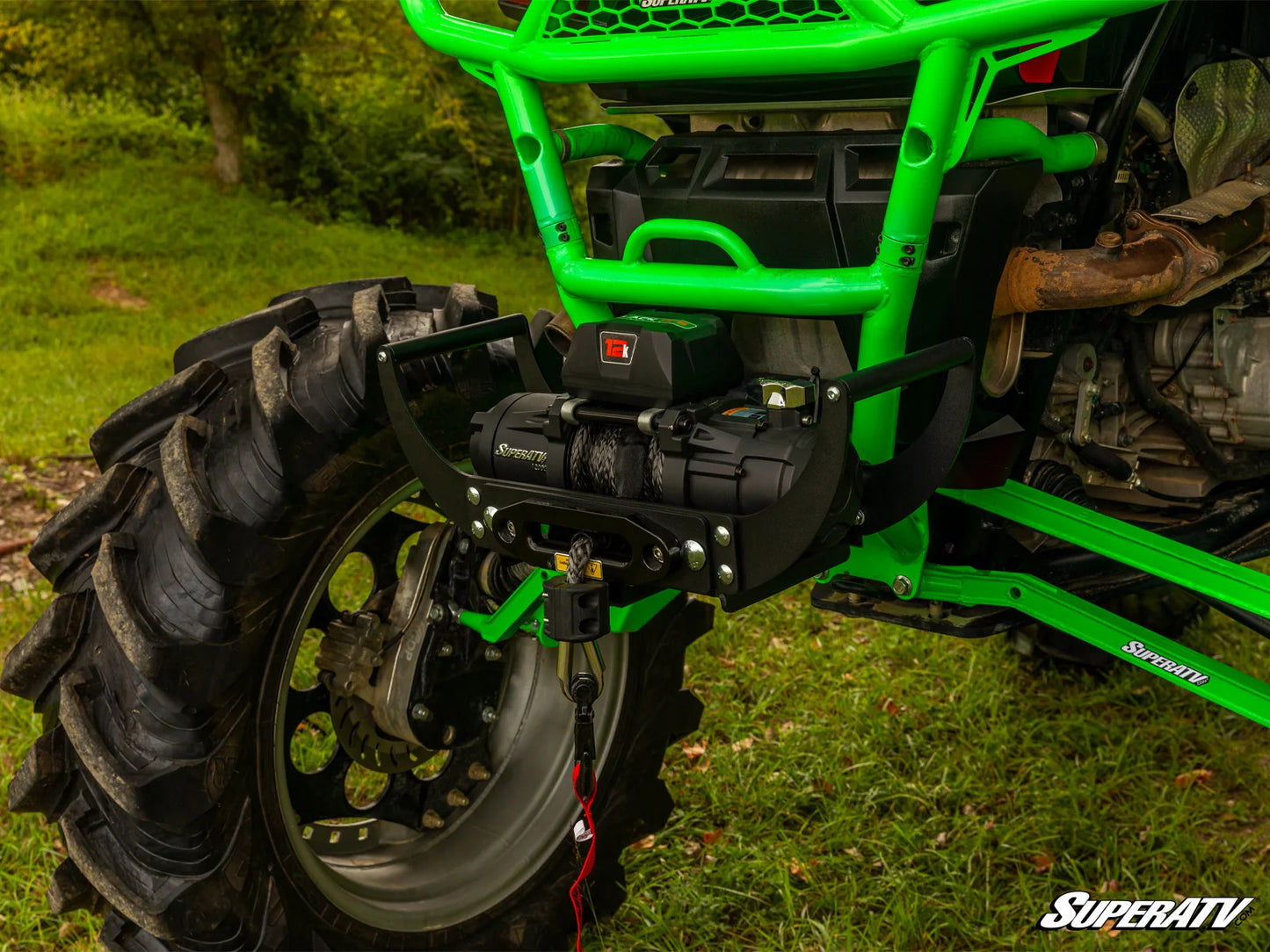 Superatv Atv & Sxs 12000lbs Winch With Wireless Remote & Synthetic Rope