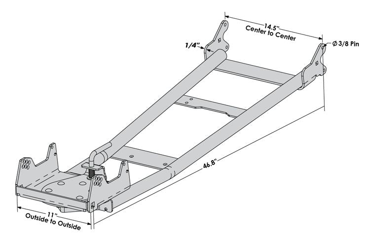 KFI Atv Mid-Mount Push Tube