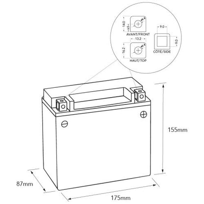 Orispec Battery STX20L-BS