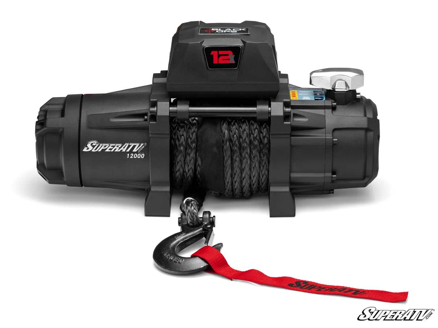 Superatv Atv & Sxs 12000lbs Winch With Wireless Remote & Synthetic Rope