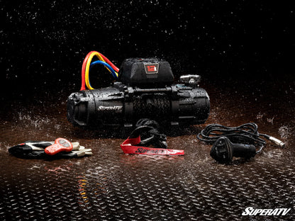 Superatv Atv & Sxs 12000lbs Winch With Wireless Remote & Synthetic Rope