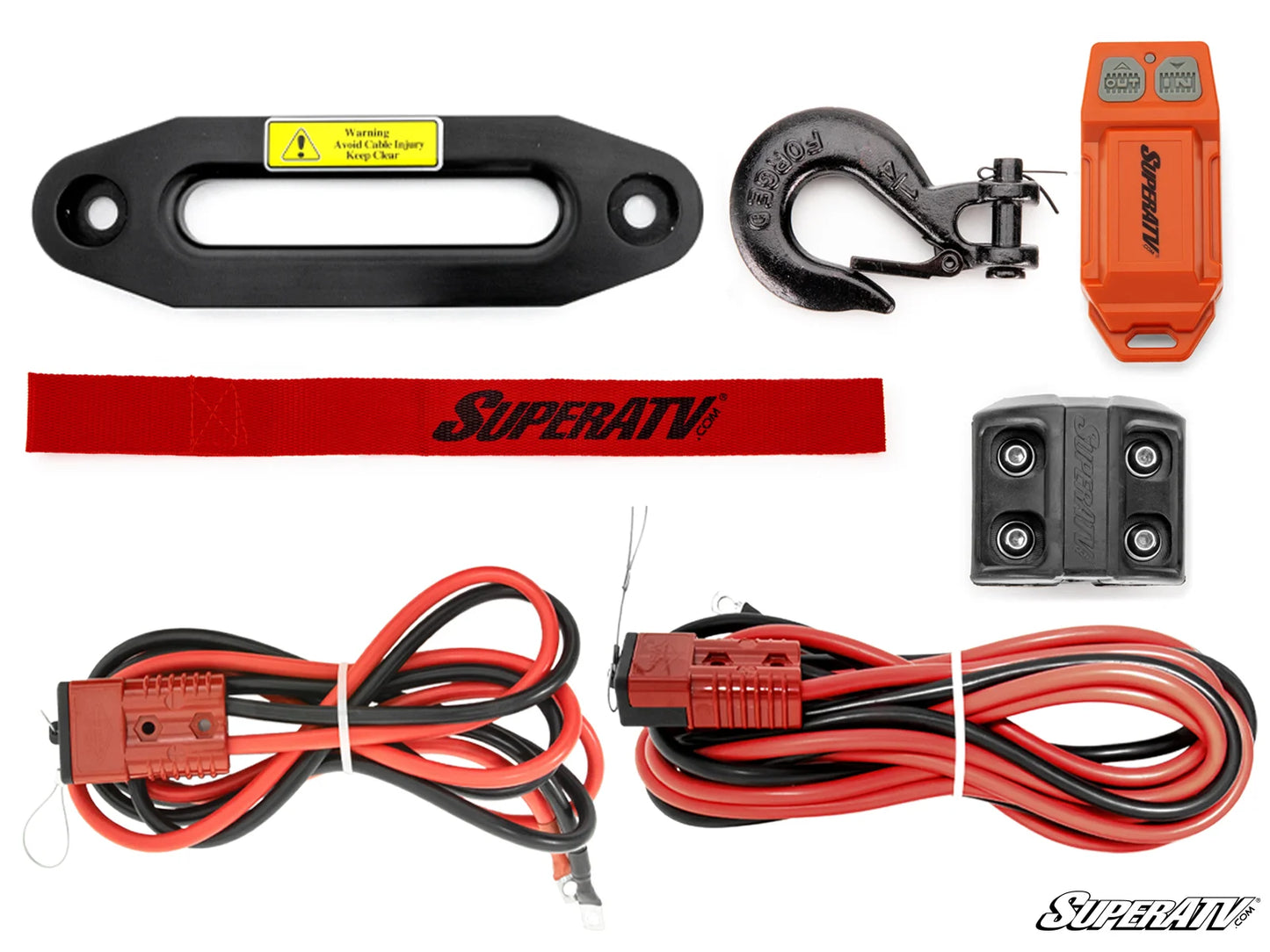 Superatv Atv & Sxs 12000lbs Winch With Wireless Remote & Synthetic Rope