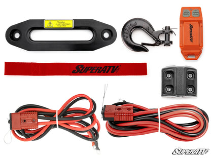 Superatv Atv & Sxs 12000lbs Winch With Wireless Remote & Synthetic Rope