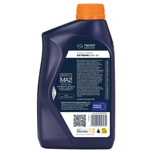 Repsol Fully Synthetic 10W-40 Extreme 4T Engine Oil