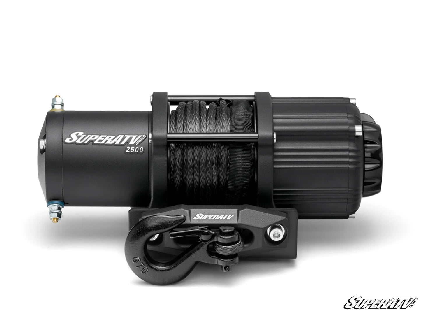 Superatv Atv & Sxs 2500lbs Winch With Wireless Remote & Synthetic Rope