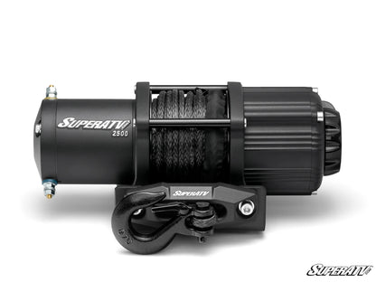 Superatv Atv & Sxs 2500lbs Winch With Wireless Remote & Synthetic Rope