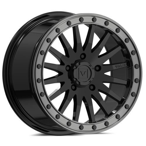 Valor V06 Beadlock Wheel (Glossy Black)