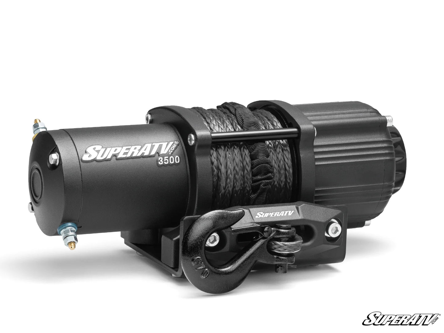 Superatv Atv & Sxs 3500lbs Winch With Wireless Remote & Synthetic Rope