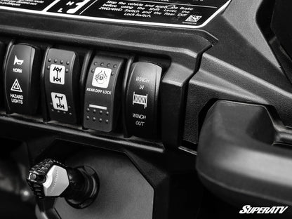 Superatv Atv & Sxs 6000lbs Winch With Wireless Remote & Synthetic Rope