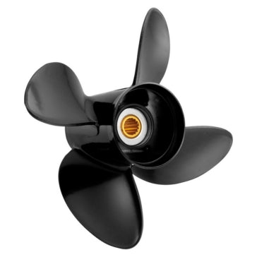 Solas Amita 4 Aluminum Propeller For Suzuki 8-20HP / 2-1-2" Gearcase (10 Tooth Spline & Thru Hub Exhaust)