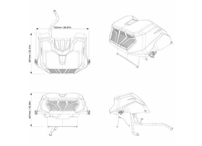 BRP Radiator Relocation Kit For BRP Can-Am Outlander 850 & 1000 G3