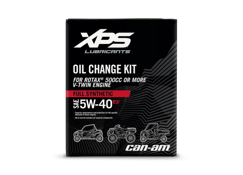 BRP Can-Am Xps 4T 5W-40 Full Synthetic Oil Change Kit For Rotax 500cc+ V-Twin Engine