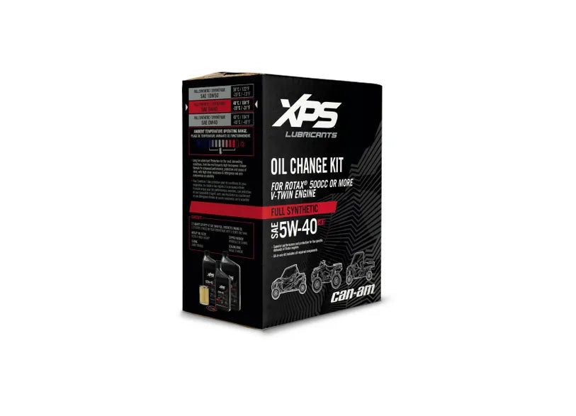 BRP Can-Am Xps 4T 5W-40 Full Synthetic Oil Change Kit For Rotax 500cc+ V-Twin Engine