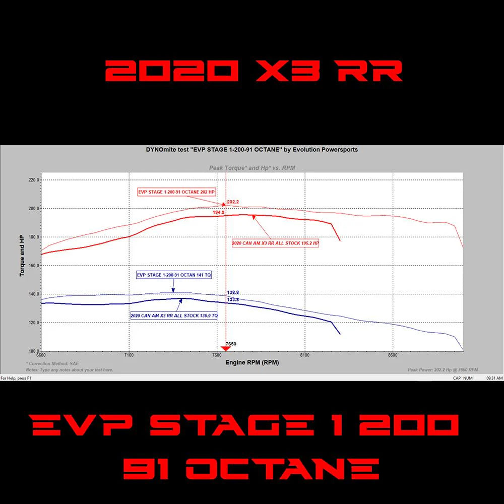 Evolution Powersports Power Flash For 2020 BRP Can-Am Maverick X3 Turbo RR 195HP