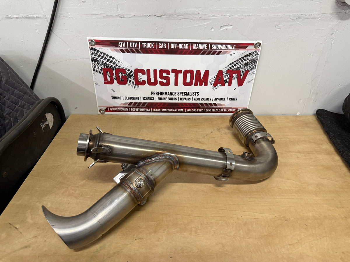 DG Custom Atv Electric Side Dump Bypass Pipe For BRP Can-Am Maverick X3