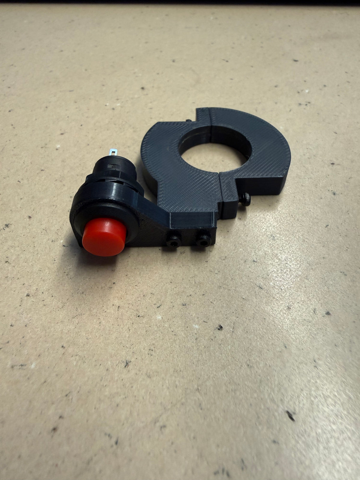 DG Custom Atv 7/8" Handle Bar Mount With Momentary Push Button