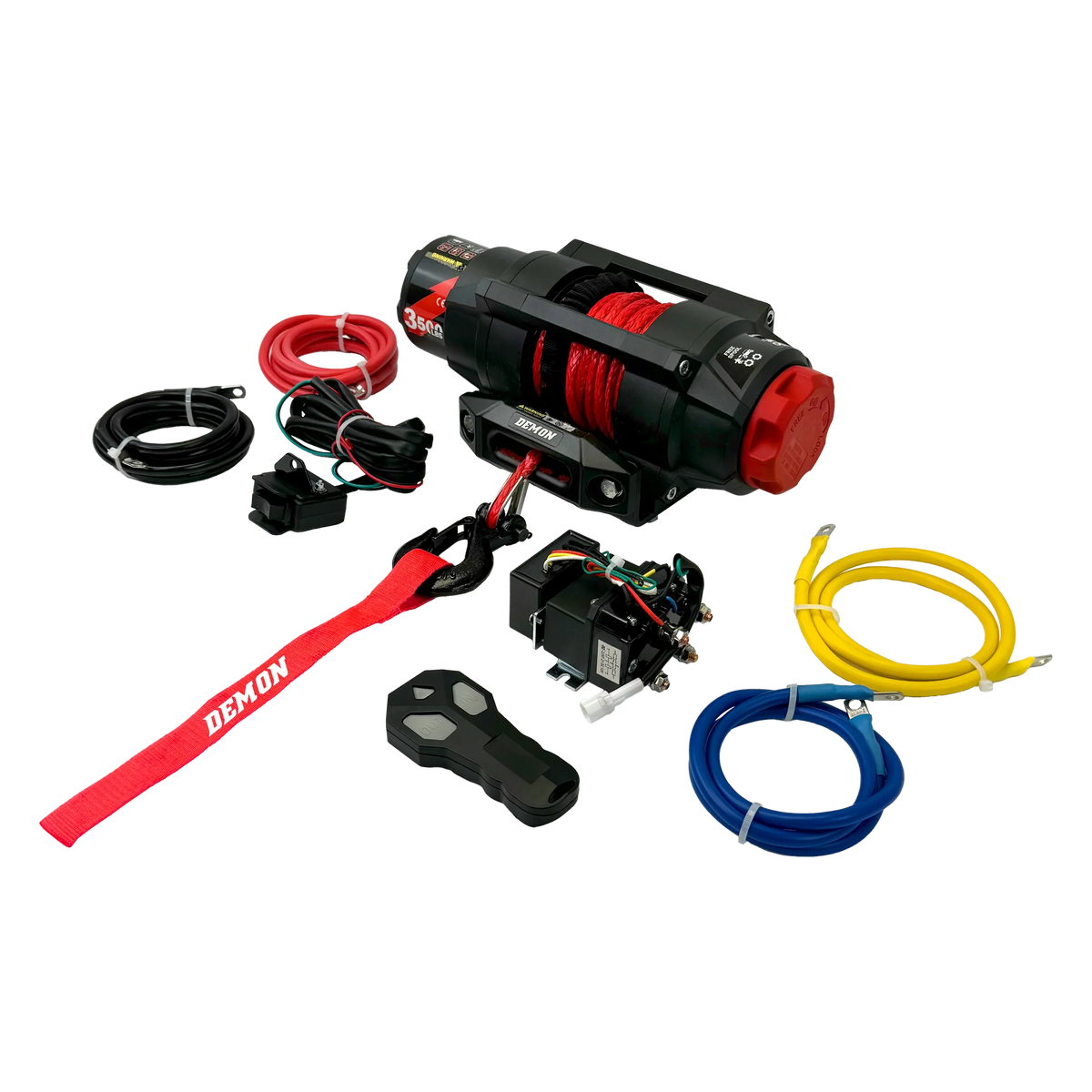 Demon Atv & Sxs Heavy Duty 4500Lbs Winch With Wireless Remote & Synthetic Rope
