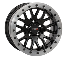 System 3 SB-9 Beadlock Wheel (Gloss Black Wheel With Matte Brushed Grey Ring)