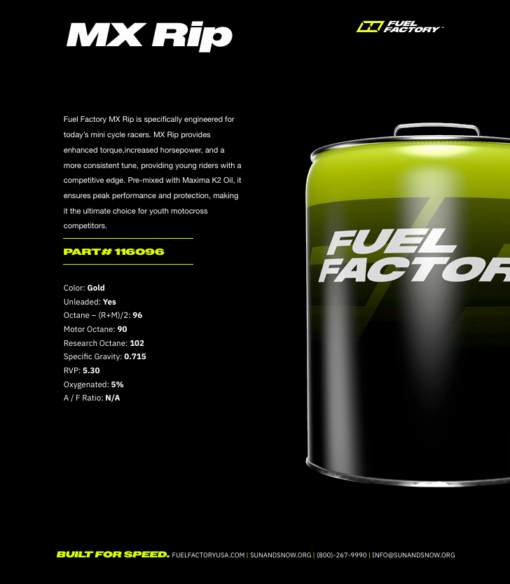 Fuel Factory MX RIP Race Fuel