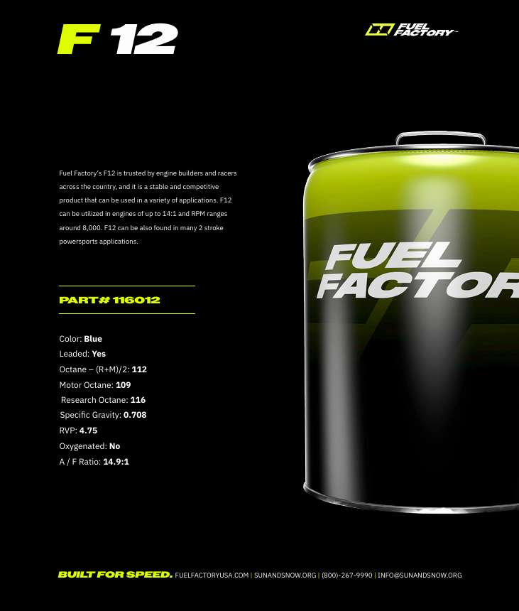Fuel Factory F12 Race Fuel
