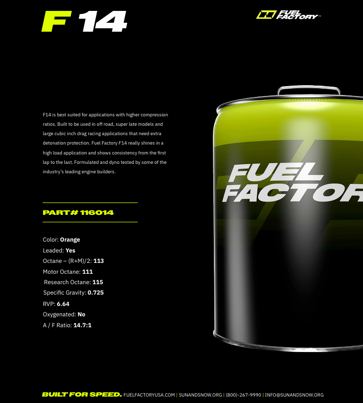 Fuel Factory F14 Race Fuel