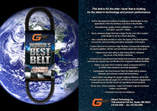 Gboost World Best Race Series Belt WBB652RS-G