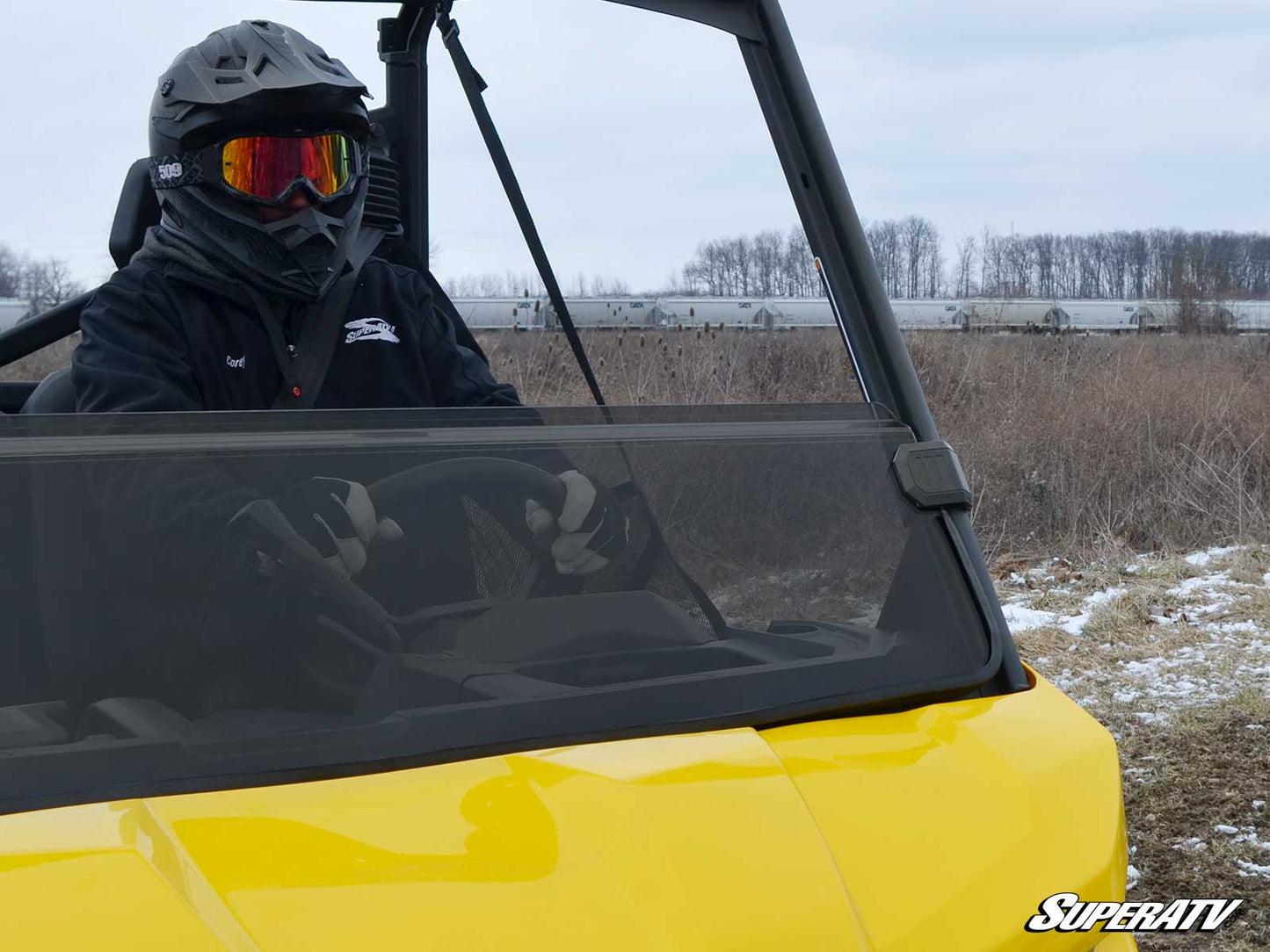 Superatv Half Windshield For BRP Can-Am Defender HD11
