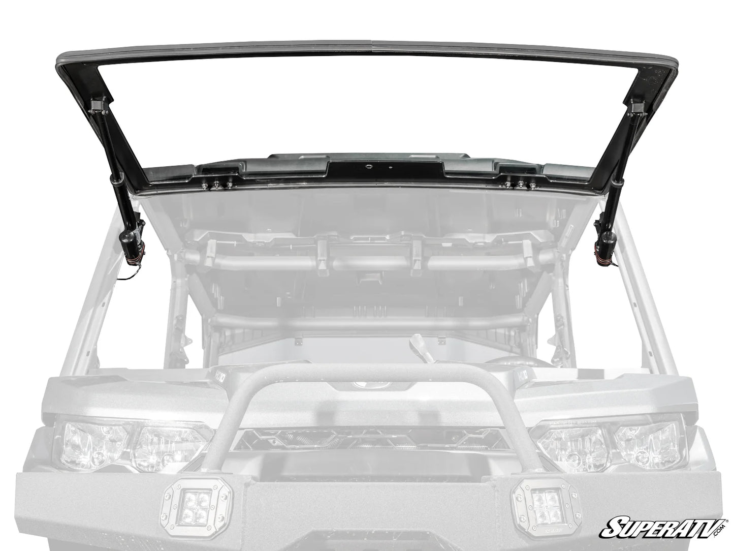 Superatv Maxdrive Power Flip Glass Windshield For BRP Can-Am Defender HD11