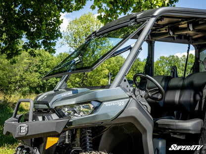 Superatv Maxdrive Power Flip Glass Windshield For BRP Can-Am Defender HD11