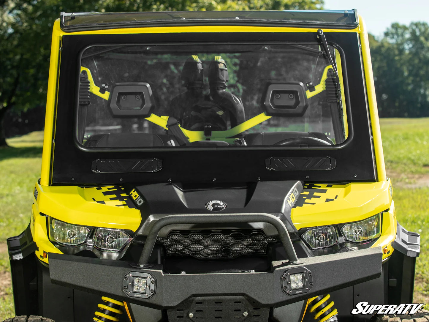 Superatv Glass Windshield For BRP Can-Am Defender HD11