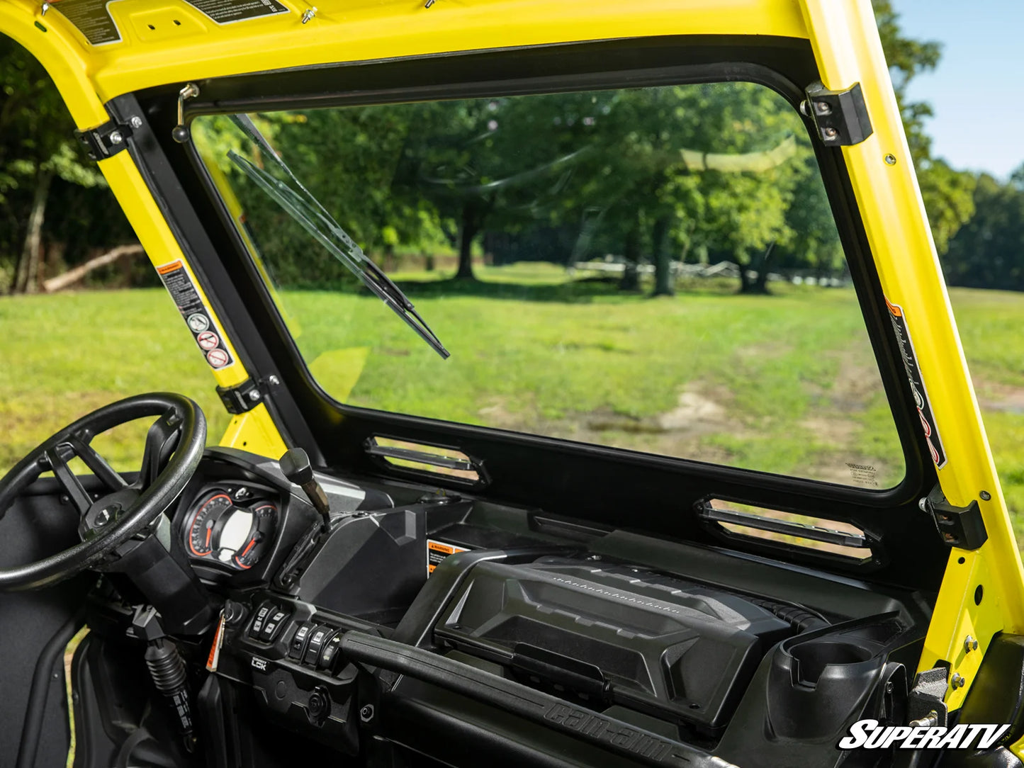 Superatv Glass Windshield For BRP Can-Am Defender HD11