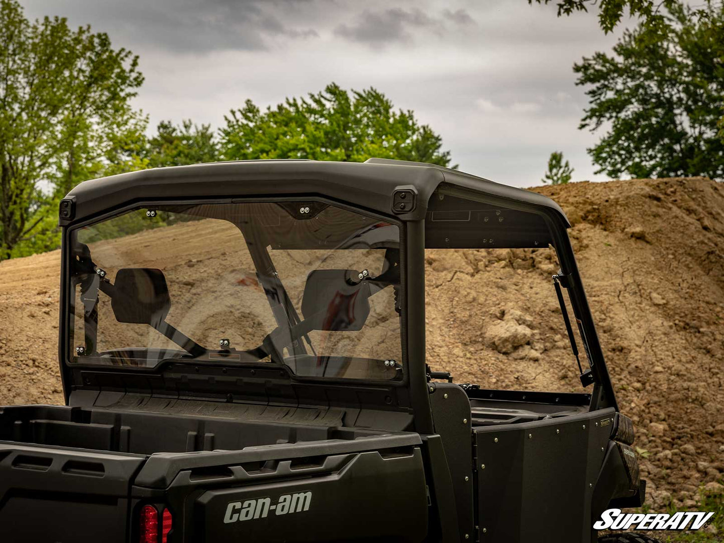 Superatv Rear Windshield For BRP Can-Am Defender HD11