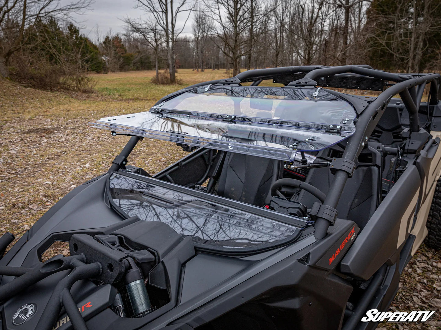Superatv Flip Windshield For BRP Can-Am Maverick X3