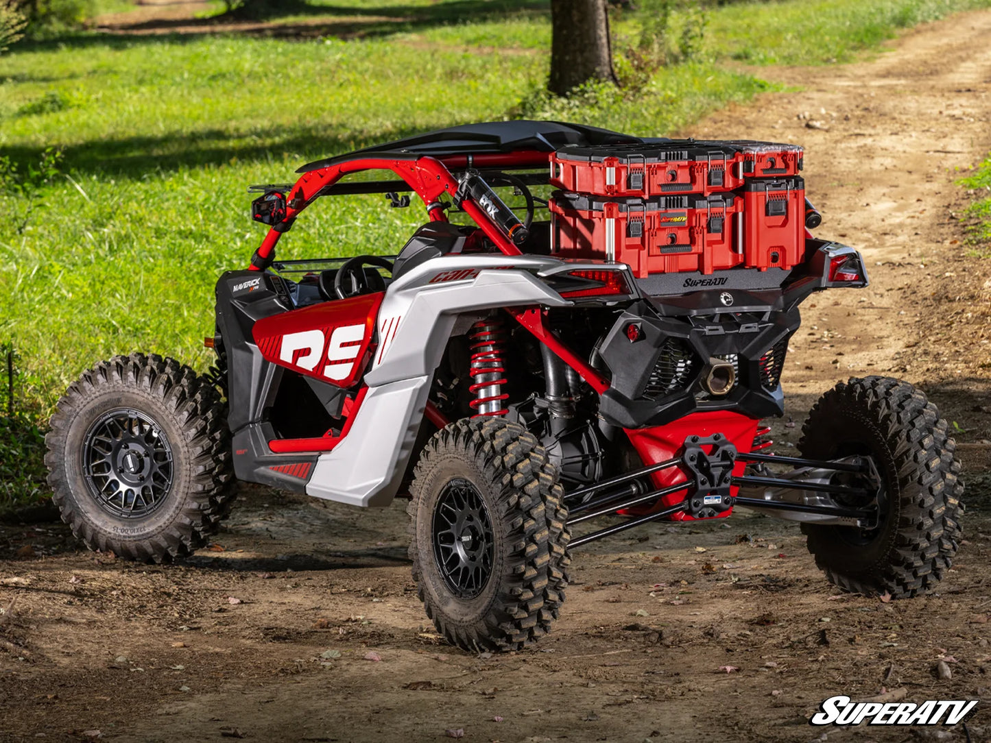 Superatv Milwaukee Compatible Bed Mount For BRP Can-Am Maverick X3