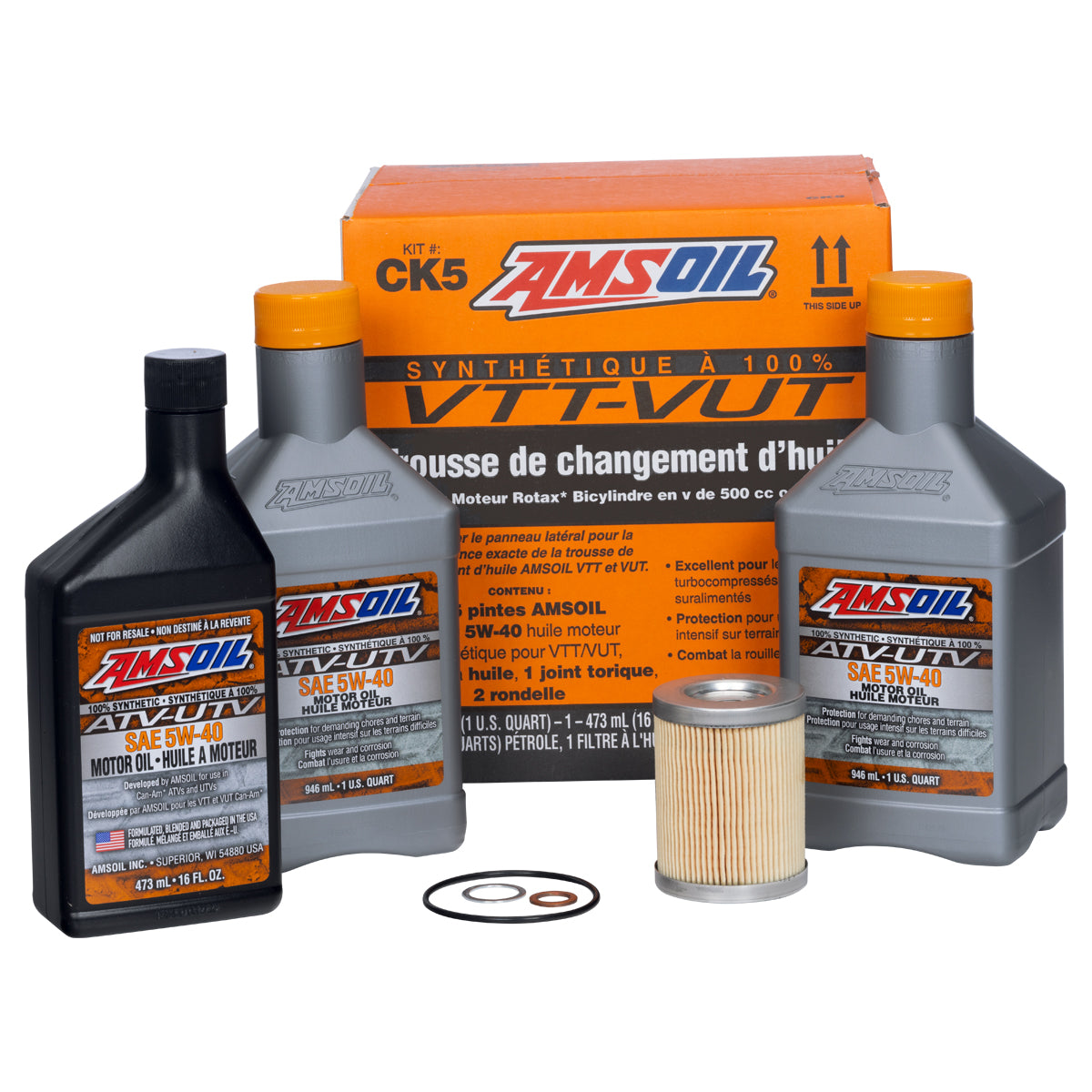 Amsoil Engine Oil Change Kit For BRP Can-Am Outlander & Renegade 500/570/650/700/800/850/1000 G1 & G2 & G3