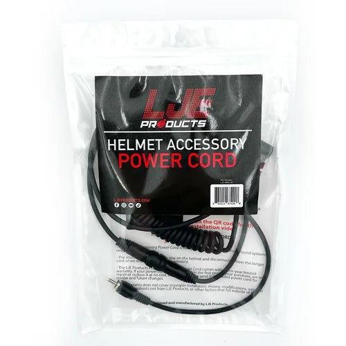 LJE Helmet Accessory Power Cord (Twist Lock)