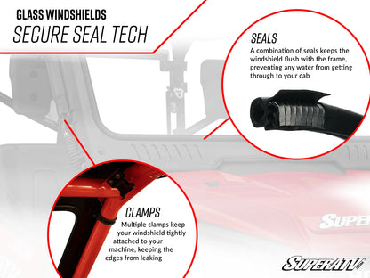Superatv Glass Windshield For BRP Can-Am Defender HD11