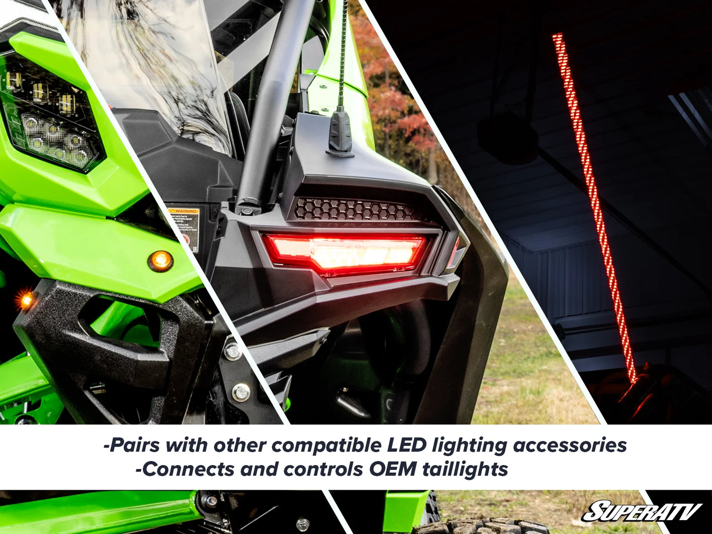 Superatv Deluxe Self-Canceling Turn Signal Kit For Kawasaki Teryx 4/5 H2