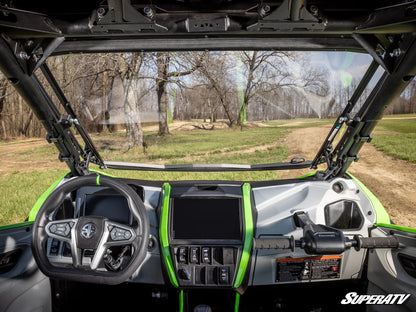 Superatv Scratch-Resistant Flip Windshield For Kawasaki Teryx 4/5 H2