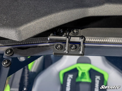 Superatv Scratch-Resistant Flip Windshield For Kawasaki Teryx 4/5 H2