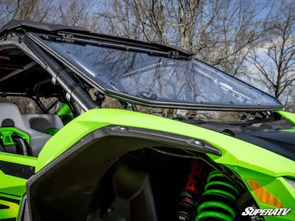 Superatv Scratch-Resistant Flip Windshield For Kawasaki Teryx 4/5 H2