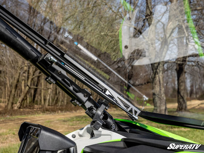 Superatv Scratch-Resistant Flip Windshield For Kawasaki Teryx 4/5 H2