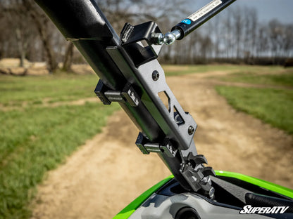 Superatv Scratch-Resistant Flip Windshield For Kawasaki Teryx 4/5 H2