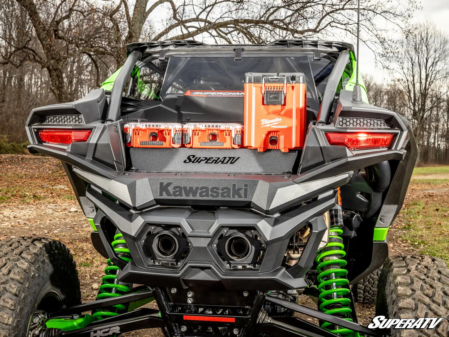 Superatv Milwaukee Compatible Bed Mount For Kawasaki Teryx 4/5 H2