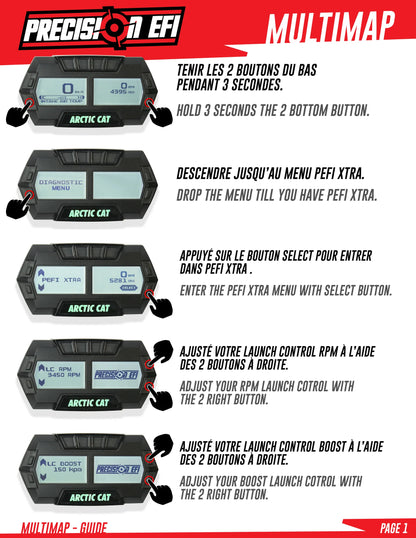 Precision EFI Multimap For Arctic Cat 9000 Series (Eco-230-250-280HP - Launch Control)