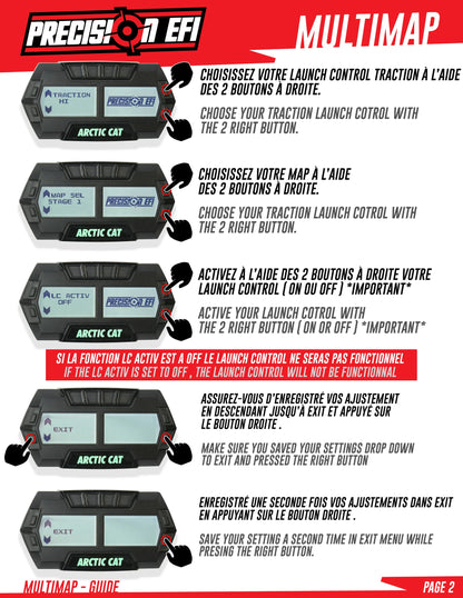 Precision EFI Multimap For Arctic Cat 9000 Series (Eco-230-250-280HP - Launch Control)