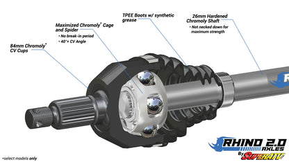 Rhino 2.0 Heavy Duty Axle For BRP Can-Am Maverick X3